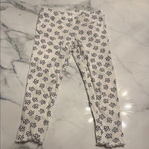 NWOT Carter's Black and White Floral Kids Pants 5T